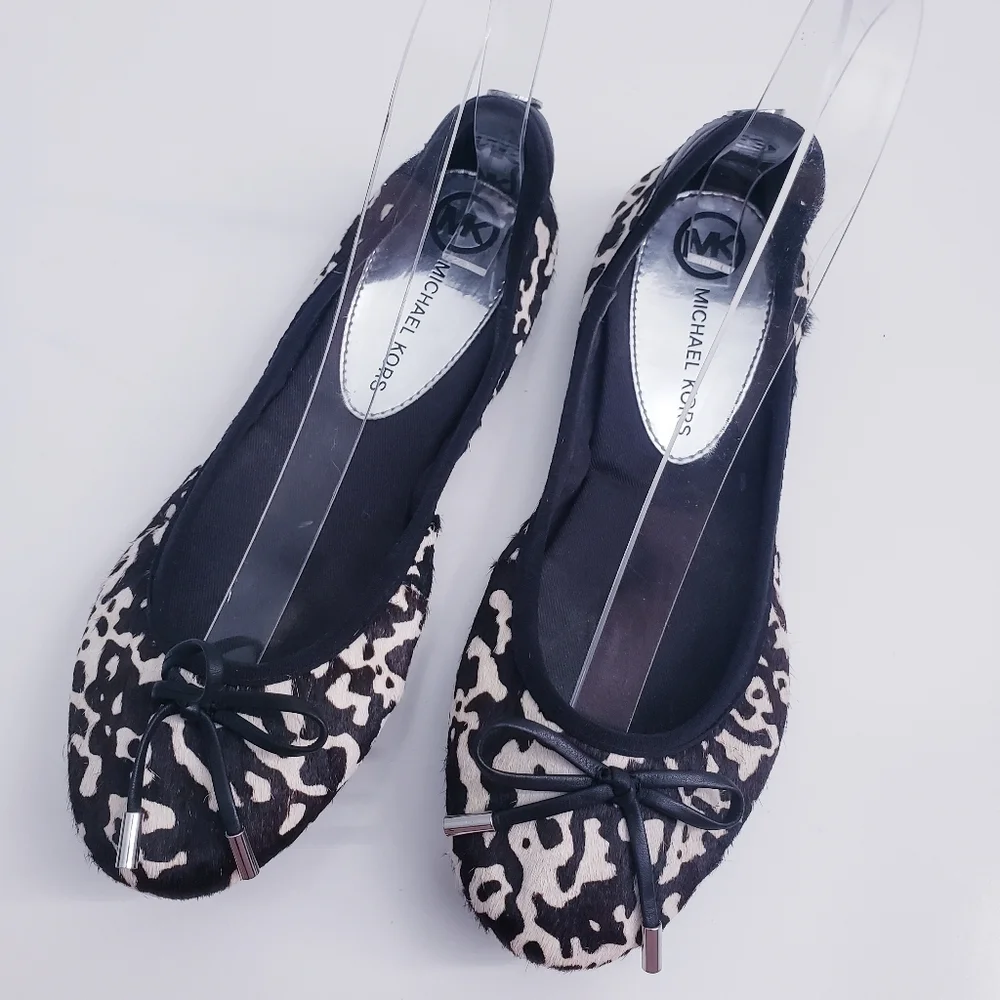 MICHAEL Michael Kors Calf Hair Animal Print Flats